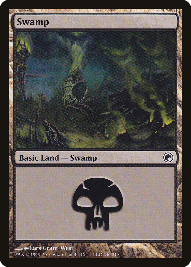 Swamp (240) [Scars of Mirrodin] Foil