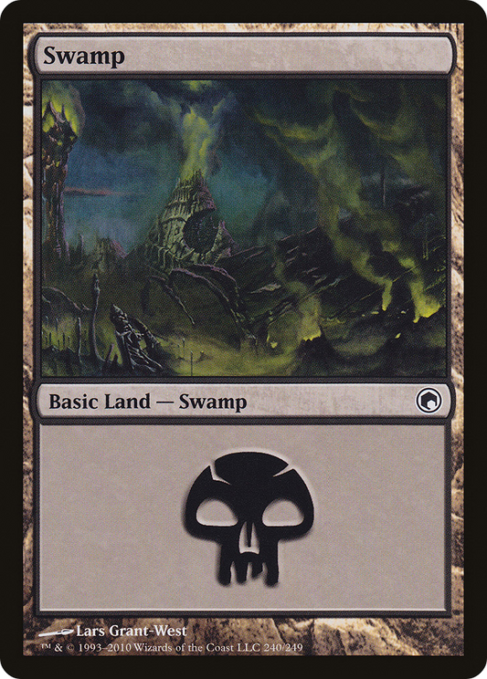 Swamp (240) [Scars of Mirrodin] Foil