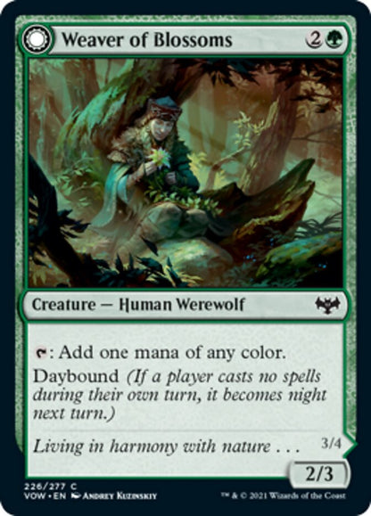 Weaver of Blossoms // Blossom-Clad Werewolf [Innistrad: Crimson Vow] Foil
