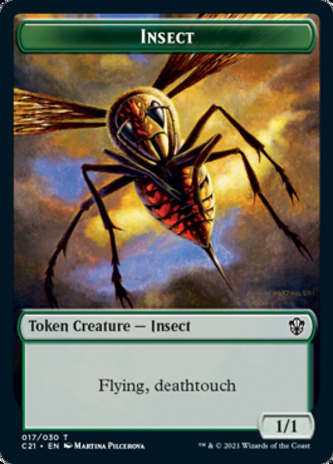 Beast (011) // Insect Double-Sided Token [Commander 2021 Tokens] | Silver Goblin