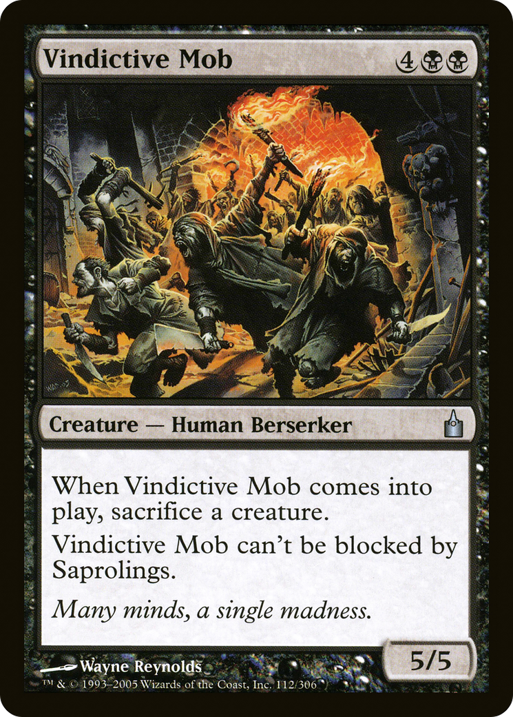 Vindictive Mob [Ravnica: City of Guilds] Foil