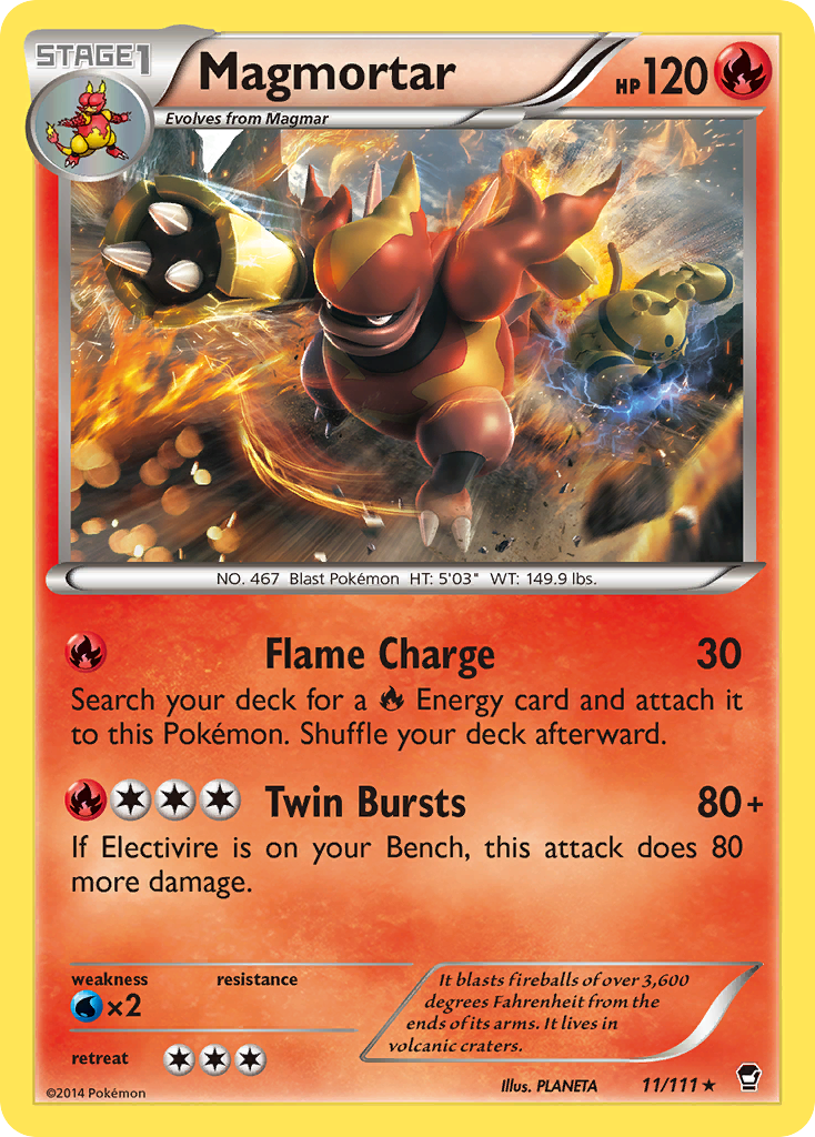 Magmortar (11/111) [XY: Furious Fists] | Silver Goblin