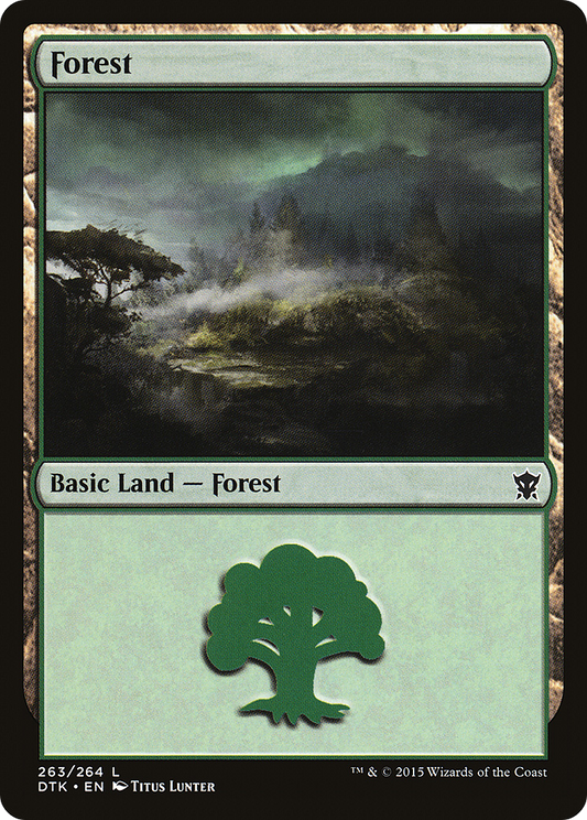 Forest (263) [Dragons of Tarkir] Foil