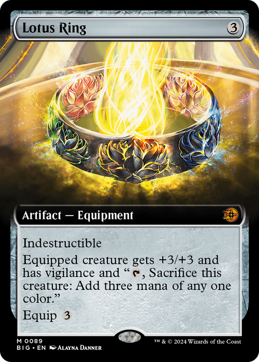 Lotus Ring (Extended Art) [Outlaws of Thunder Junction: The Big Score] Foil