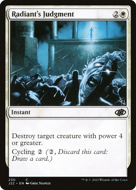 Radiant's Judgment [Jumpstart 2022]