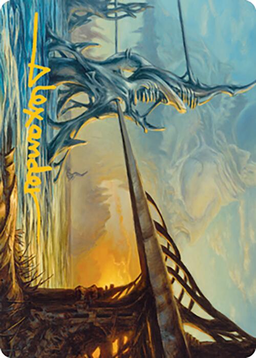 Razortide Bridge Art Card (Gold-Stamped Signature) [Modern Horizons 2 Art Series] | Silver Goblin