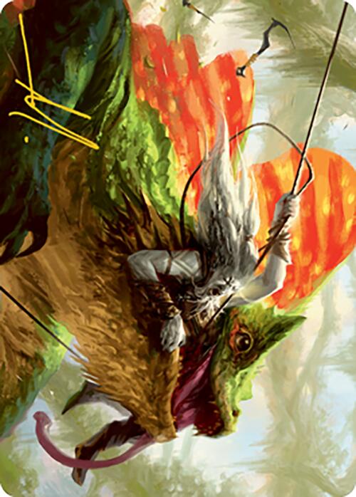 Captured by Lagacs Art Card (Gold-Stamped Signature) [Modern Horizons 2 Art Series] | Silver Goblin