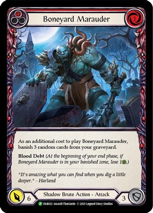 Boneyard Marauder (Red) (FAB023) Rainbow Foil - FaB Promos