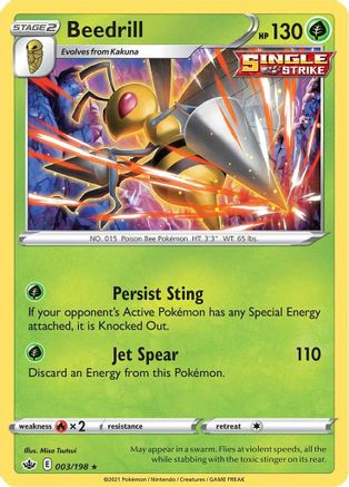 Beedrill (003/198) [Sword & Shield: Chilling Reign] | Silver Goblin