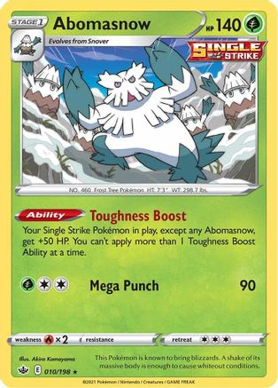 Abomasnow (010/198) [Sword & Shield: Chilling Reign] Reverse Holofoil