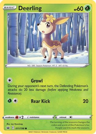 Deerling (11) Reverse Holofoil - Chilling Reign