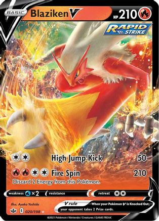 Blaziken V (020/198) [Sword & Shield: Chilling Reign] | Silver Goblin