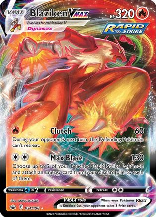 Blaziken VMAX (21) Holofoil - SWSH06 Chilling Reign