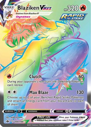 Blaziken VMAX (Secret) (200) Holofoil - Chilling Reign