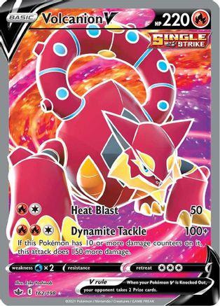 Volcanion V (162/198) [Sword & Shield: Chilling Reign] | Silver Goblin