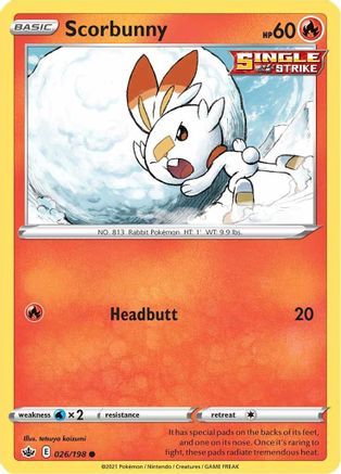 Scorbunny (26) Reverse Holofoil - Chilling Reign