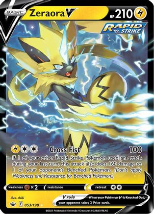 Zeraora V (053/198) [Sword & Shield: Chilling Reign] | Silver Goblin