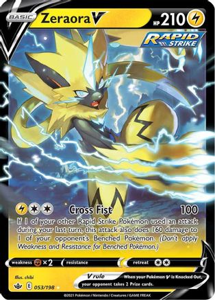 Zeraora V (53) Holofoil - SWSH06 Chilling Reign