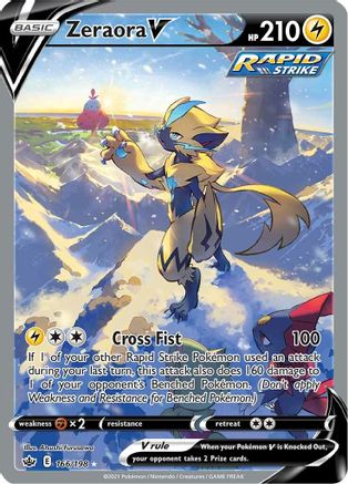 Zeraora V (166/198) [Sword & Shield: Chilling Reign] | Silver Goblin