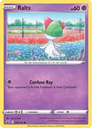 Ralts (59) Reverse Holofoil - Chilling Reign