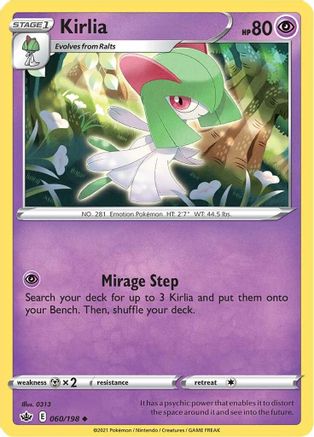 Kirlia (60) Reverse Holofoil - Chilling Reign