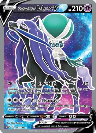 Shadow Rider Calyrex V (Full Art) (171) Holofoil - SWSH06 Chilling Reign