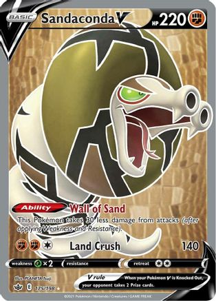 Sandaconda V (Full Art) (175) Holofoil - SWSH06 Chilling Reign