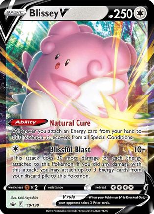 Blissey V (119) Holofoil - SWSH06 Chilling Reign