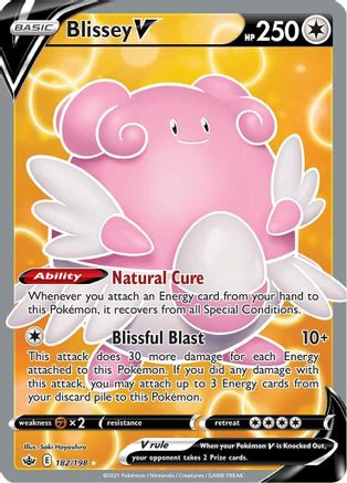 Blissey V (182/198) [Sword & Shield: Chilling Reign] | Silver Goblin