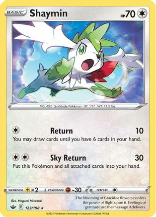 Shaymin (123) Holofoil - SWSH06 Chilling Reign