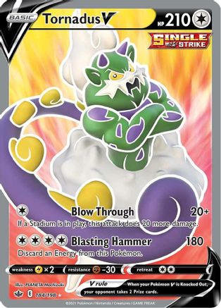 Tornadus V (184/198) [Sword & Shield: Chilling Reign] | Silver Goblin