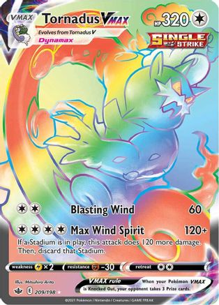 Tornadus VMAX (209/198) [Sword & Shield: Chilling Reign] | Silver Goblin