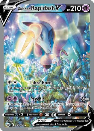 Galarian Rapidash V (Alternate Full Art) (168) Holofoil - SWSH06 Chilling Reign