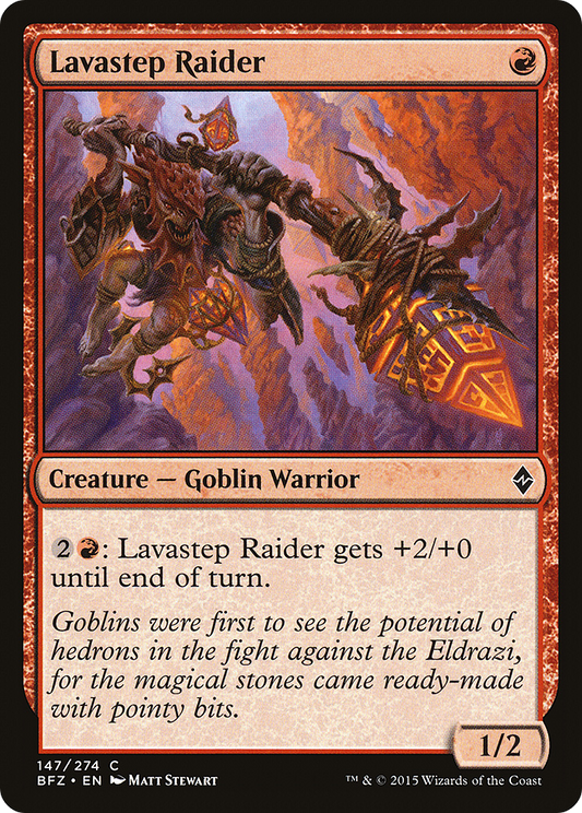 Lavastep Raider [Battle for Zendikar] Foil