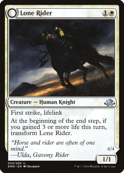 Lone Rider // It That Rides as One [Eldritch Moon] Foil