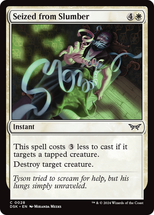 Seized from Slumber [Duskmourn: House of Horror] Foil