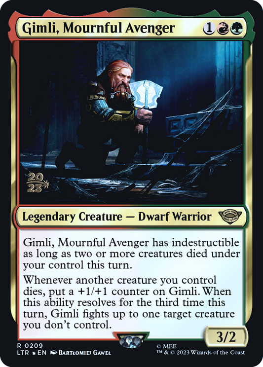 Gimli, Mournful Avenger [The Lord of the Rings: Tales of Middle-Earth Prerelease Promos]