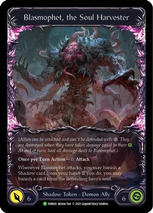 Blasmophet, the Soul Harvester - FAB041 Rainbow Foil (FAB041) - Flesh and Blood: Promo Cards | Silver Goblin