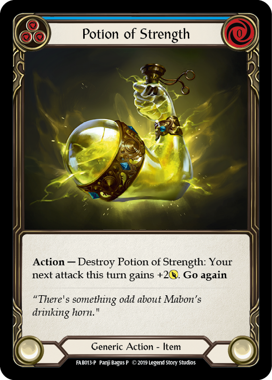 Potion of Strength [FAB013-P] (Promo)  1st Edition Cold Foil | Silver Goblin