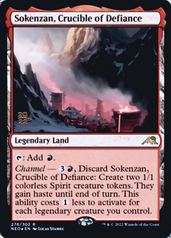 Sokenzan, Crucible of Defiance [Kamigawa: Neon Dynasty Prerelease Promos] | Silver Goblin