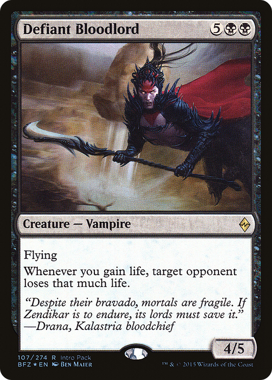 Defiant Bloodlord (Intro Pack) [Battle for Zendikar Promos]