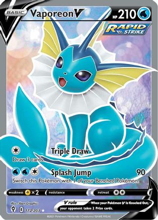 Vaporeon V (172/203) [Sword & Shield: Evolving Skies] | Silver Goblin