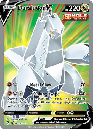 Duraludon V (Full Art) (197) Holofoil - SWSH07 Evolving Skies