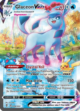 Glaceon VMAX (Alternate Art Secret) (209) Holofoil - Evolving Skies