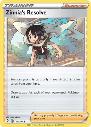 Zinnia's Resolve (164/203) [Sword & Shield: Evolving Skies] Reverse Holofoil
