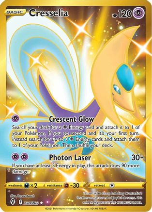 Cresselia (Secret) (228) Holofoil - Evolving Skies