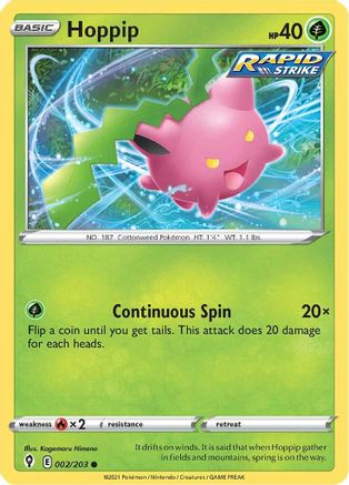 Hoppip (2) Reverse Holofoil - Evolving Skies