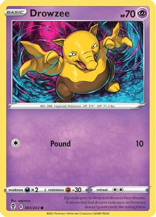 Drowzee (61) Reverse Holofoil - Evolving Skies