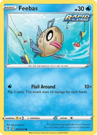 Feebas (37) Reverse Holofoil - Evolving Skies
