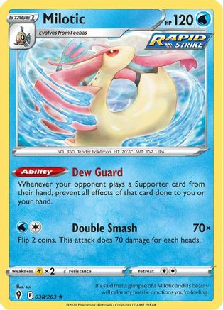 Milotic (38) Reverse Holofoil - Evolving Skies